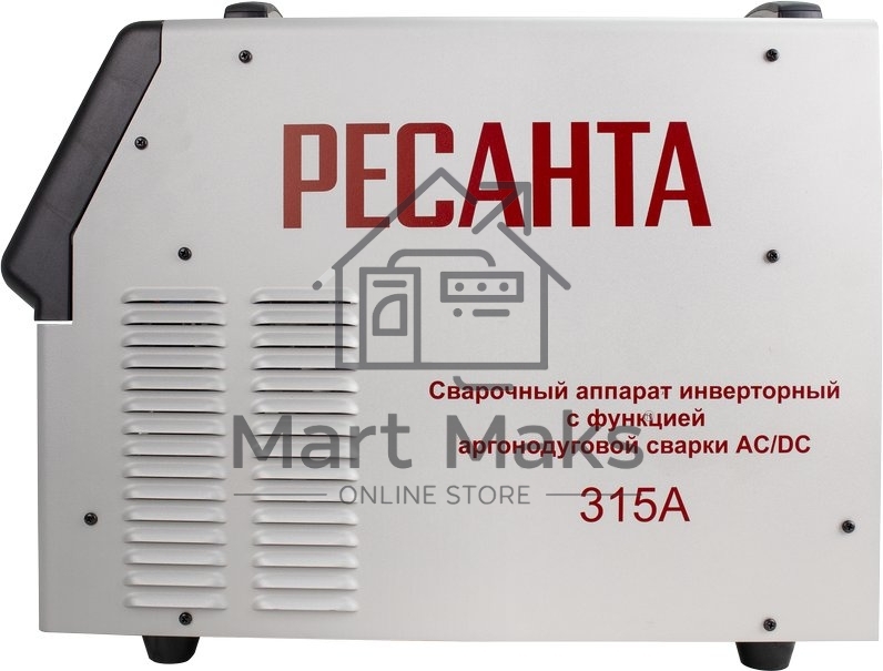 Сварочный аппарат Ресанта САИ-315АД инвертор MMA DC/TIG DC 13.8кВт