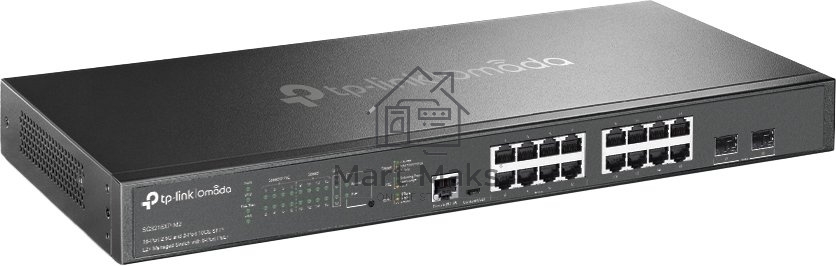 Коммутатор TP-Link SG3218XP-M2 (L2+) 16x2.5Гбит/с 2xКомбо(10GBase-T/SFP+) 2SFP+ 8PoE+ 240W управляемый
