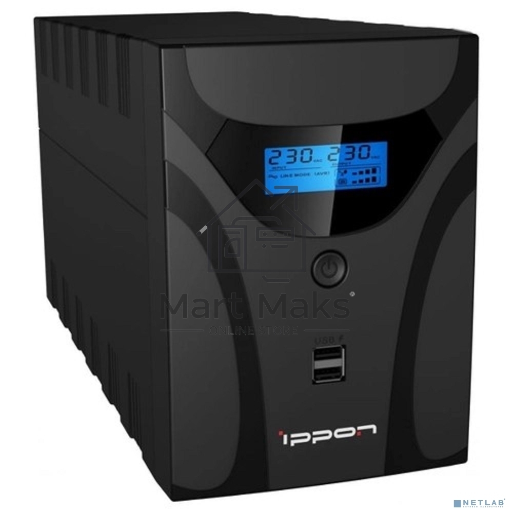 Источник бесперебойного питания Ippon Smart Power Pro II Euro 1600 960Вт 1600ВА черный