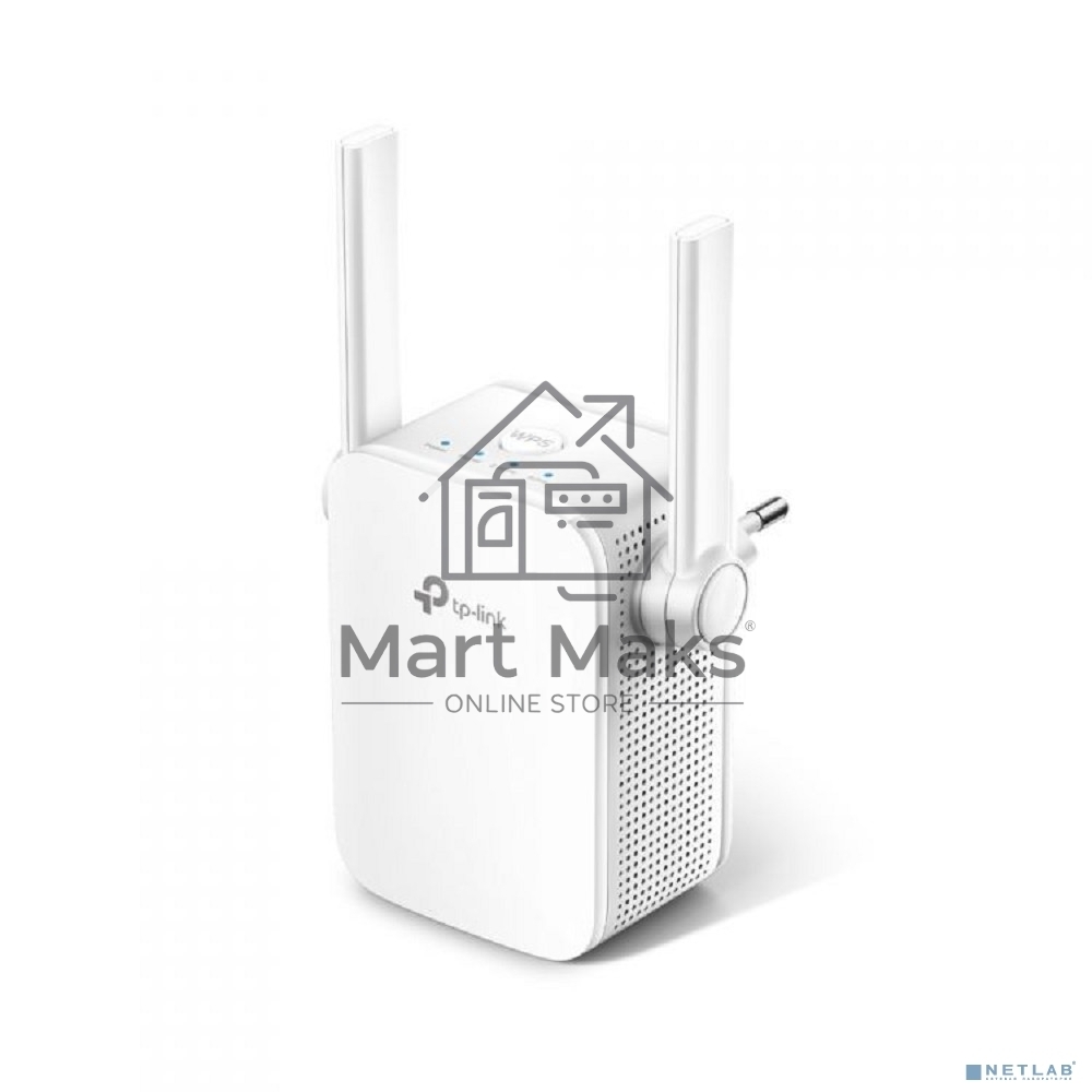 Усилитель TP-Link Wi-Fi AC750 Wi-Fi Range Extender, Wall Plugged,433Mbps at 5GHz + 300Mbps at 2.4GHz, 802.11ac/a/b/g/n, 1 10/100M LAN, WPS button, 2 fixed antennas поставляется без кабеля RJ-45