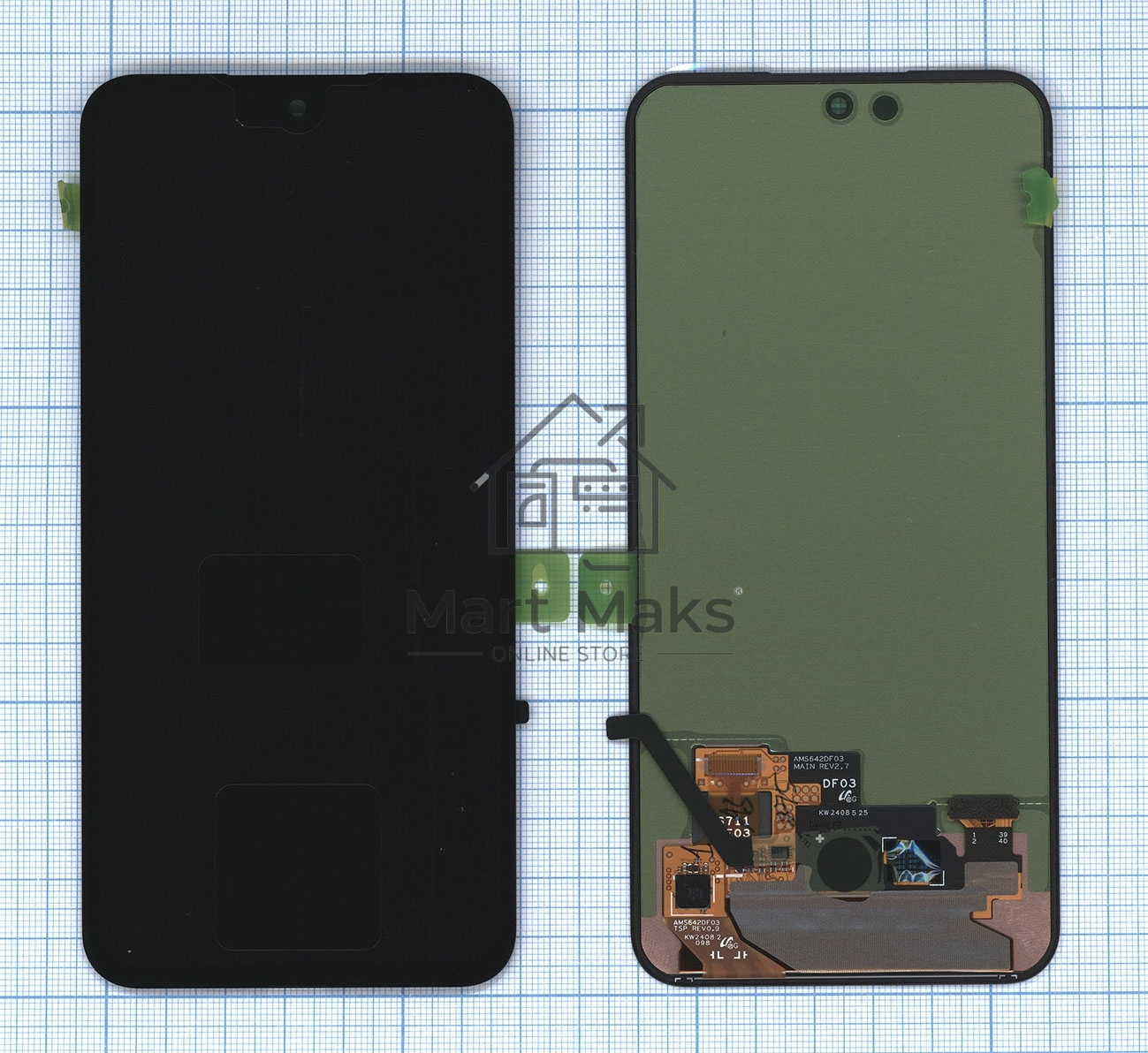 Дисплей для Samsung Galaxy S23 FE 5G SM-S711B в сборе с тачскрином без рамки ServicePack GH82-32856A