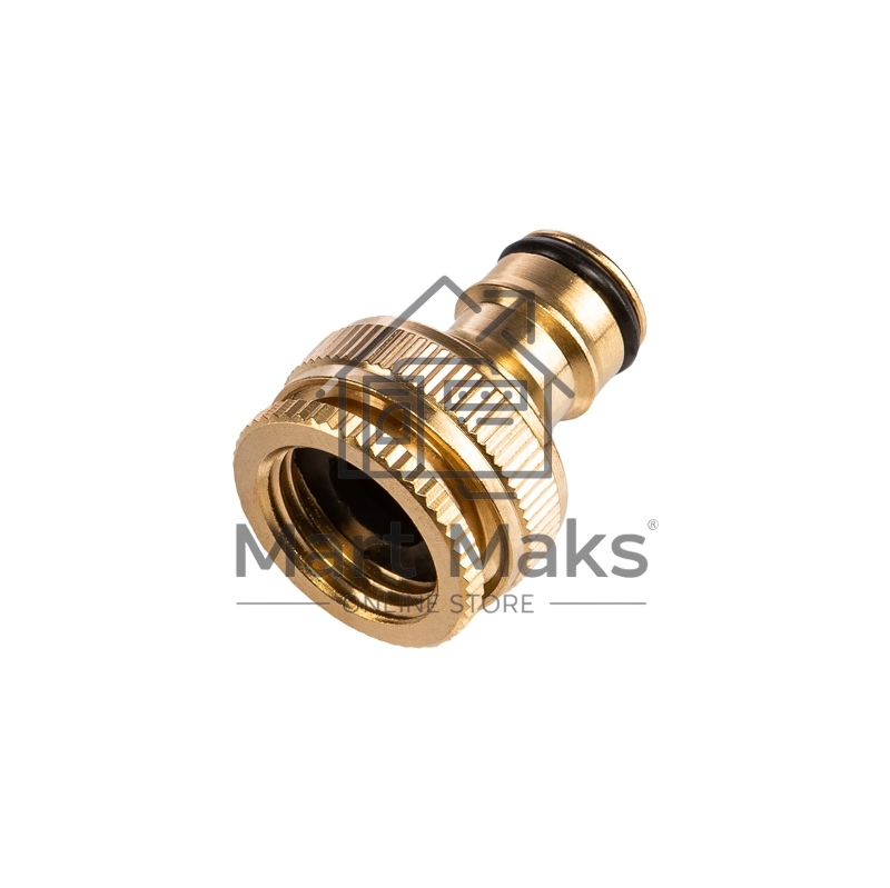 Адаптер латунный 1/2дюйм-3/4дюйм внутренняя резьба с переходником ЧЕТЫРЕ СЕЗОНА 62-0273