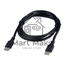 Кабель USB2.0 Cablexpert CCB-USB2-CMCMO1-2MB, TypeC/TypeC, Classic 0.1, 3A, 60W, PD/QC3.0, медь, 2м, черный, коробка