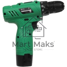 Дрель-шуруповерт Oasis AV-12 Eco, 12 В, 1,3 Ач, 24Нм, щеточный