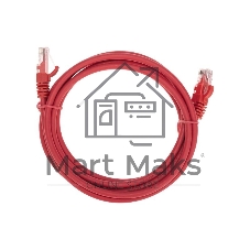 Патч-корд U/UTP Rexant cat.6, RJ45-RJ45, неэкранированный, 26AWG, LSZH, красный, 2 м