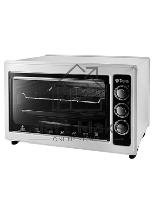 Мини-печь Delta D-0124 белый, ТЭН повыш. мощности,1300 Вт,37 л,2 нагреват. эл, термостат
