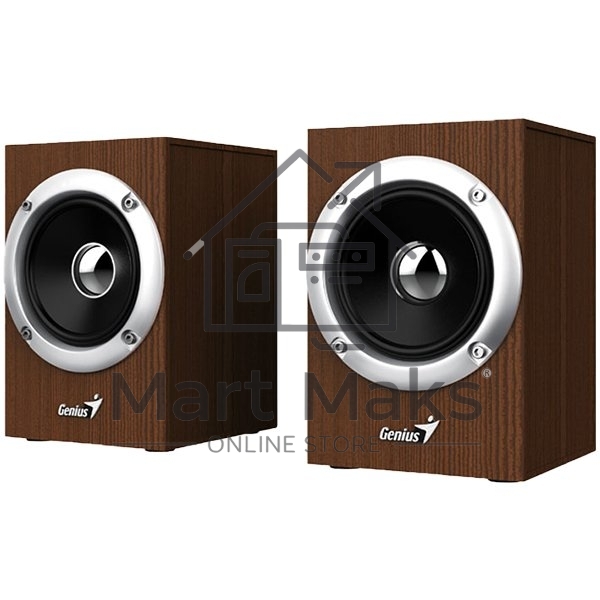 Колонки GENIUS SP-HF280 wooden USB Проводной пульт регулировки громкости для легкого управления