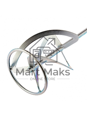 Насадка для миксера, для тяжелых растворов,140 х 590 мм, оцинкованная,хвостовик резьба М14 Сибртех