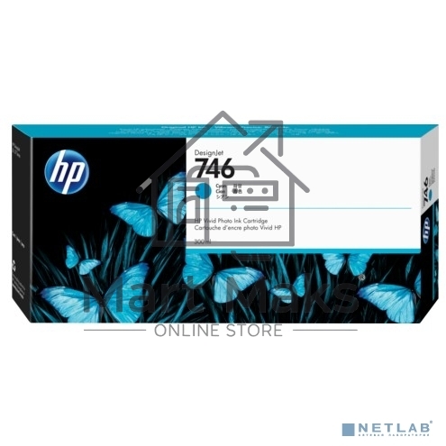 Картридж струйный HP 746 300-ml голубой Ink Cartridge