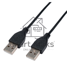 Кабель USB2.0 Cablexpert CC-USB2-AMAM-1M, AM/AM, экран, 28/26AWG, медь, Pro, 1м, черный, пакет