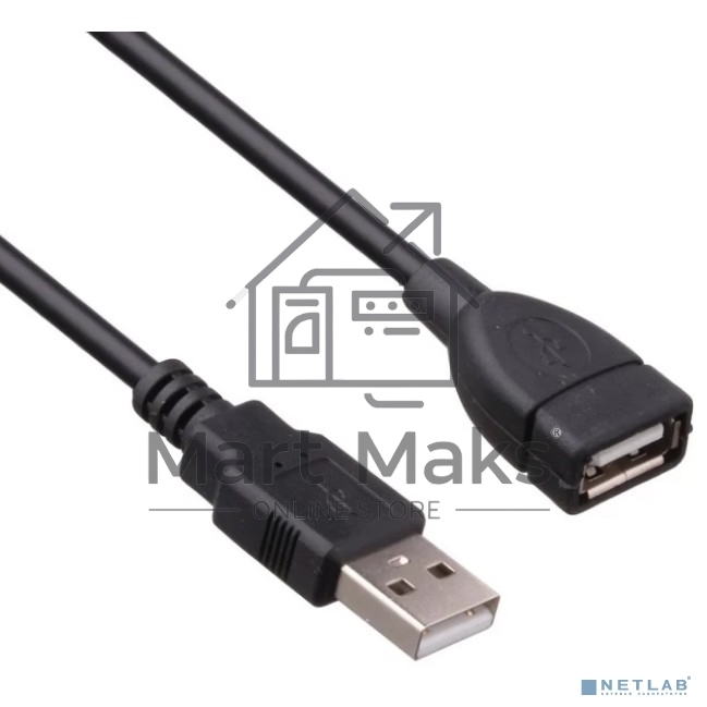 Удлинитель USB 2.0 ExeGate EX-CC-USB2-AMAF-1.0 (Am/Af, 1,0м)