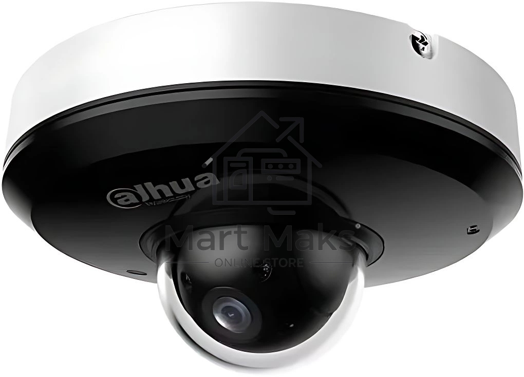 Уличная мини-купольная PTZ IP-видеокамера DAHUA DH-SD1A404DB-GNY с ИИ 4Мп, 1/2.8” CMOS, моторизованный объектив 2.8~12мм (4x), видеоаналитика, ИК 20м, IP66, IK08, корпус: металл