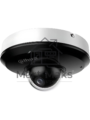 Уличная мини-купольная PTZ IP-видеокамера DAHUA DH-SD1A404DB-GNY с ИИ 4Мп, 1/2.8” CMOS, моторизованный объектив 2.8~12мм (4x), видеоаналитика, ИК 20м, IP66, IK08, корпус: металл