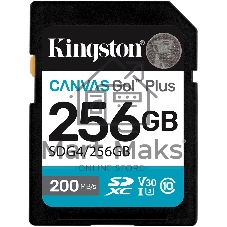 Флеш карта SDXC 256Gb Kingston SDG4/256Gb Canvas Go! Plus V30