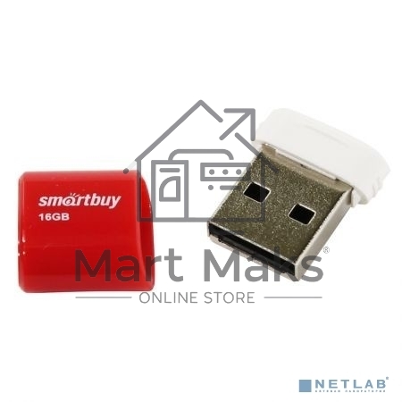 Флешка USB R/W R/W Smartbuy Drive 16GB Smartbuy LARA Red SB16GBLARA-R