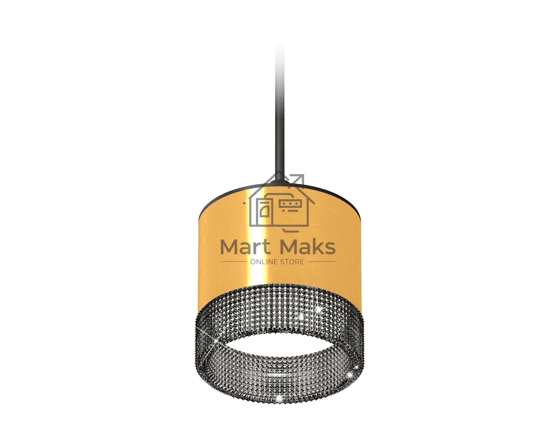 Светильник Ambrella Light XP8121031 PYG/BK/SBK золото желтое полированное/тонированный/черный песок GX53 (A2333, C8121, N8484)