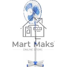 Вентилятор Centek CT-5015 Blue синий, напольный, 50 Вт, 3 скорости, 40 см