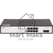 Коммутатор SNR SNR-S2300G-8TM, 8×1 Гбит/с + 2×2.5 Гбит/с SFP, настраиваемый