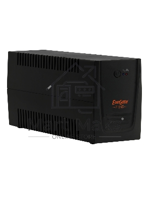 Источник бесперебойного питания ExeGate EP276528RUS Power Back BNB-650 650VA, черный, 2 евророзетки