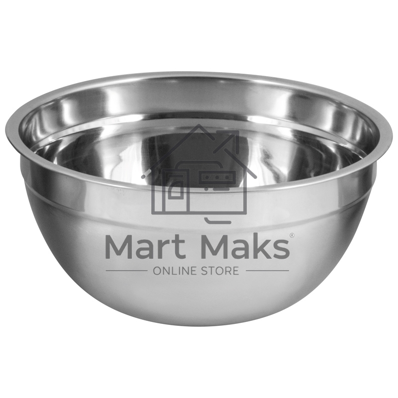 Миска из нерж стали, модель BOWL-RING-22, р-р 22x10 см, объем - 2,5 л, тм Mallony