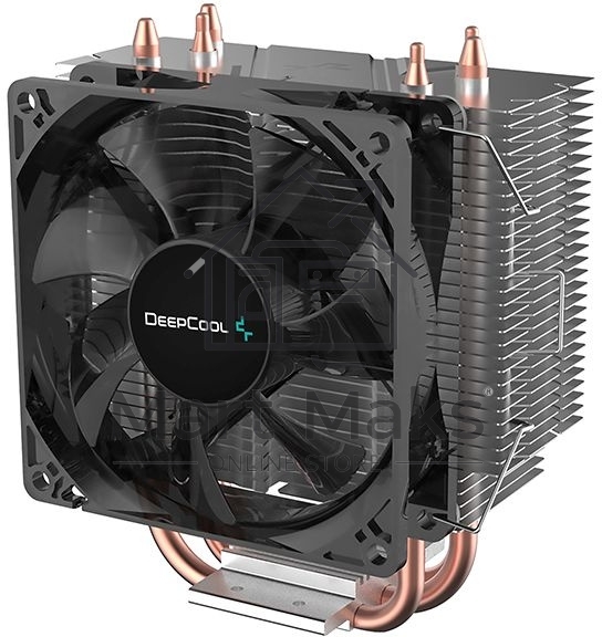 Кулер для процессора DEEPCOOL GAMMAXX 300 FURY серебристый, 92 мм, алюминий/медь, 1800 об/мин, 21 дБ, 4 pin, 130 Вт, 130.5 мм