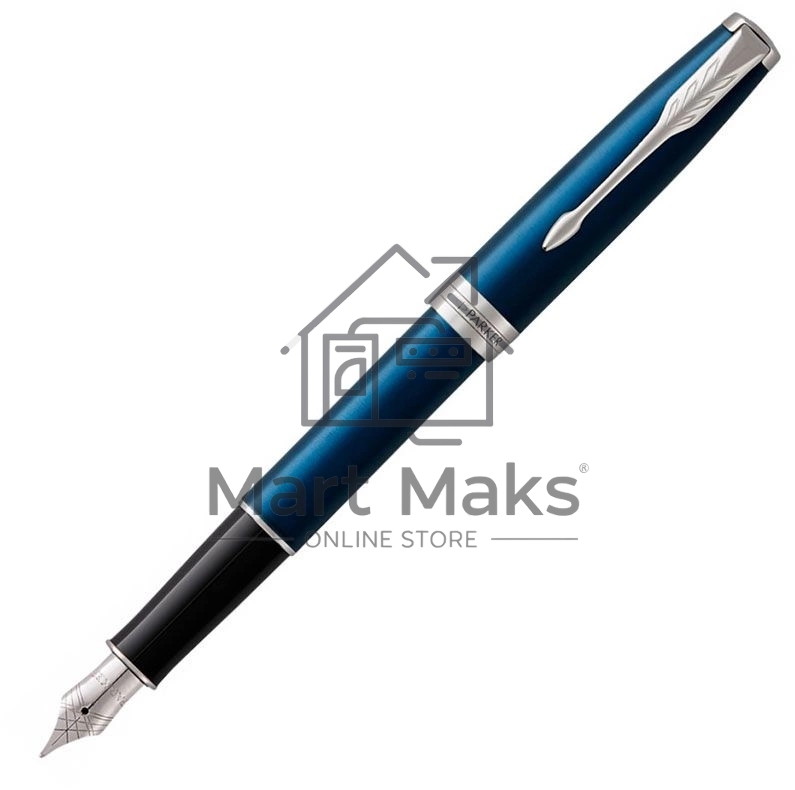 Ручка перьевая Parker Sonnet Core F539 (1945364) LaqBlue CT M сталь нержавеющая, подарочная коробка