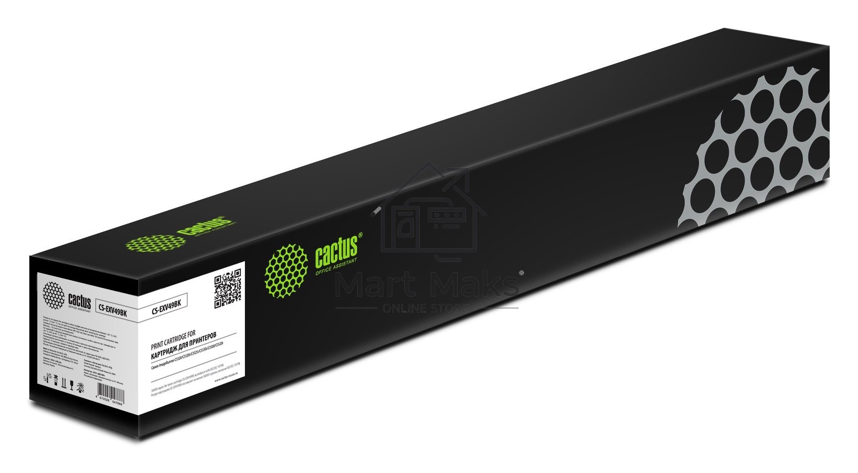 Картридж лазерный Cactus CS-EXV49BK черный (36000 стр.) для Canon IR C3320/C3320i/C3325i /C3330i/C3500/C3520i MFP/C3525i MFP/C3530i MFP