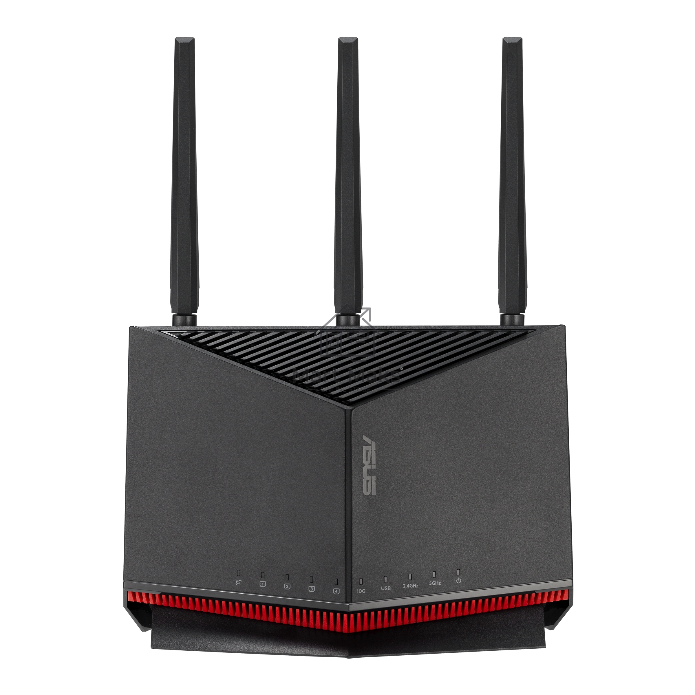 Маршрутизатор ASUS RT-BE86U, черный/красный, 90IG08W0-MO9A0V