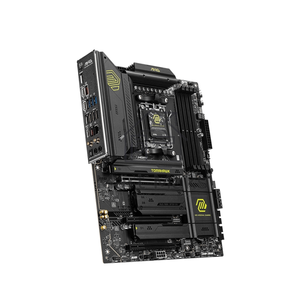 Материнская плата MSI MAG X870 TOMAHAWK WIFI, AM5, AMD X870, 4xDDR5, 4xSATA, 4xM.2, 1xPCI-E 3.0 x1, 1xPCI-E 4.0 x4, 1xPCI-E 5.0 x16, 1xHDMI, 2xUSB Type-C, 1x2.5Gb LAN, 2xUSB-A 3.2 Gen 1, 2xUSB-A 3.2 Gen 2, 2x3.5 мм, 7.1, Standard-ATX