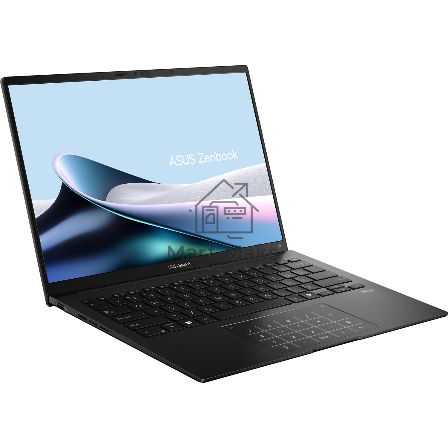 Ноутбук Asus Zenbook 14 UM3406KA-QD180 черный Ryzen AI 5 340 16Gb SSD1Tb AMD Radeon 14
