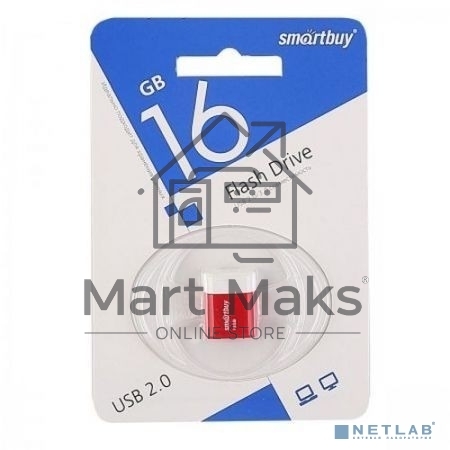 Флешка USB R/W R/W Smartbuy Drive 16GB Smartbuy LARA Red SB16GBLARA-R