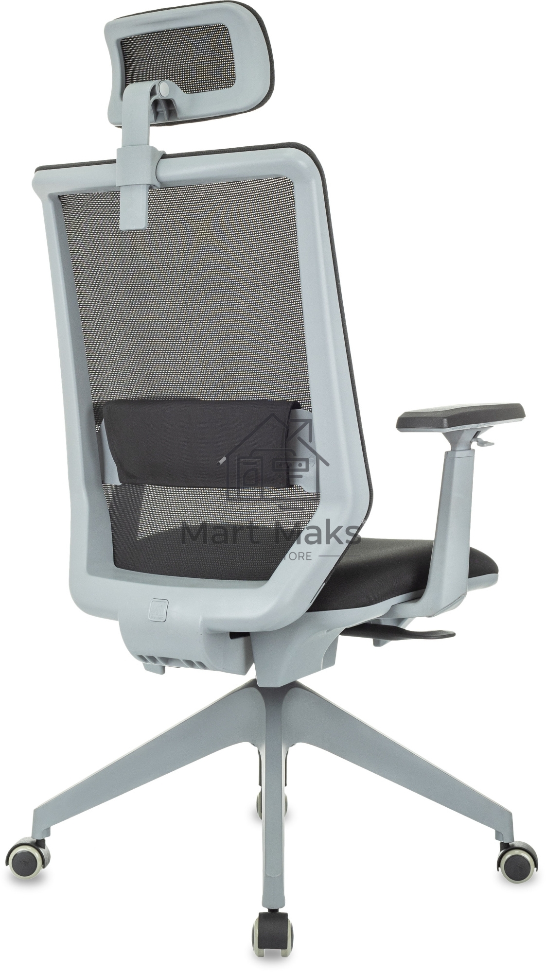 Кресло руководителя Бюрократ MC-G611NL-H черный Elastic-102 с подголов. крестов.4-луч. пластик пластик серый