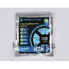 Светодиодная лента Ambrella light GS3503 2835 240Led /22W m/ 24V IP20 6500K/ 5000*10*1.2mm (2 конт.)