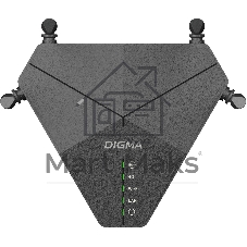 Роутер беспроводной Digma DWR-N302LTE N300 10/100BASE-TX/3G/4G cat. 4 черный