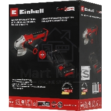 Угловая шлифовальная машина Einhell PXC AXXIO 8500об/мин рез.шпин.:M14 d=125мм (4431151SET)