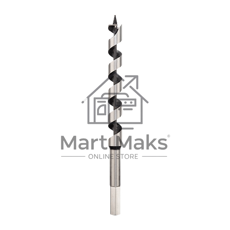 Сверло винтовое по дереву 16х230 мм (шестигранный хвостовик) Kranz