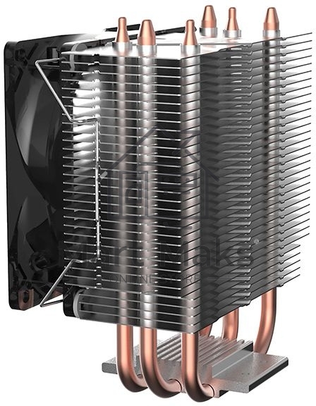 Кулер для процессора DEEPCOOL GAMMAXX 300 FURY серебристый, 92 мм, алюминий/медь, 1800 об/мин, 21 дБ, 4 pin, 130 Вт, 130.5 мм