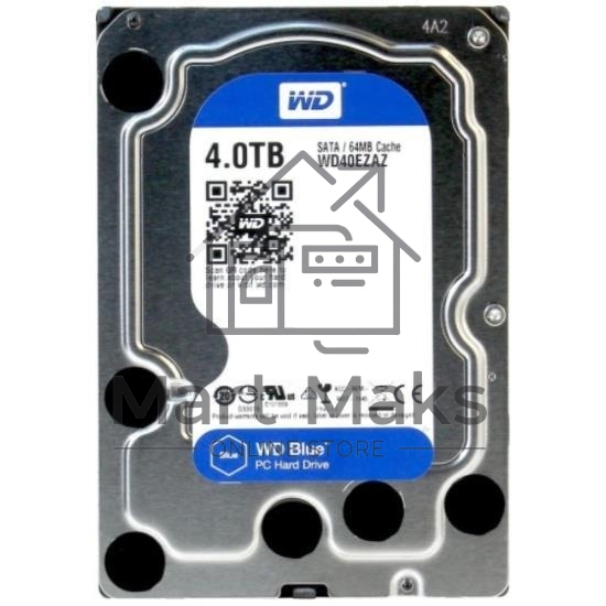 Жесткий диск Western Digital SATA 4TB 6GB/S 256MB BLUE WD40EZAX