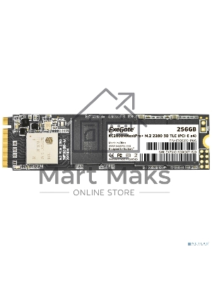 Накопитель SSD ExeGate NextPro+ KC2000TP256, 256Gb, M.2 2280, PCIe 3.0 x4, NVMe, R/W 1500/900