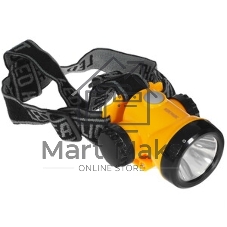 Фонарь аккумуляторный налобный Космос 1Вт LED+3Вт COB LED Li-ion 18650 800 мАч корпус ABS-пластик USB-шнур регулируемый эласт. ремешок