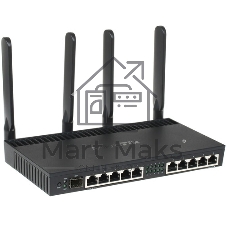 Маршрутизатор MIKROTIK RB4011iGS+5HacQ2HnD-IN 10x10/100/1000 LAN, 1 SFP+, 2,4Ghz/5Ghz, 802.11a/b/g/n/ac
