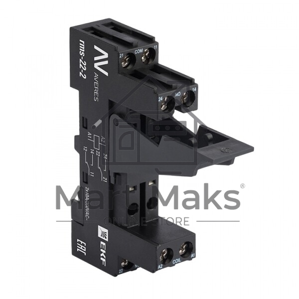 Разъем для реле РM slim 22/2 AVERES EKF rms-22-2