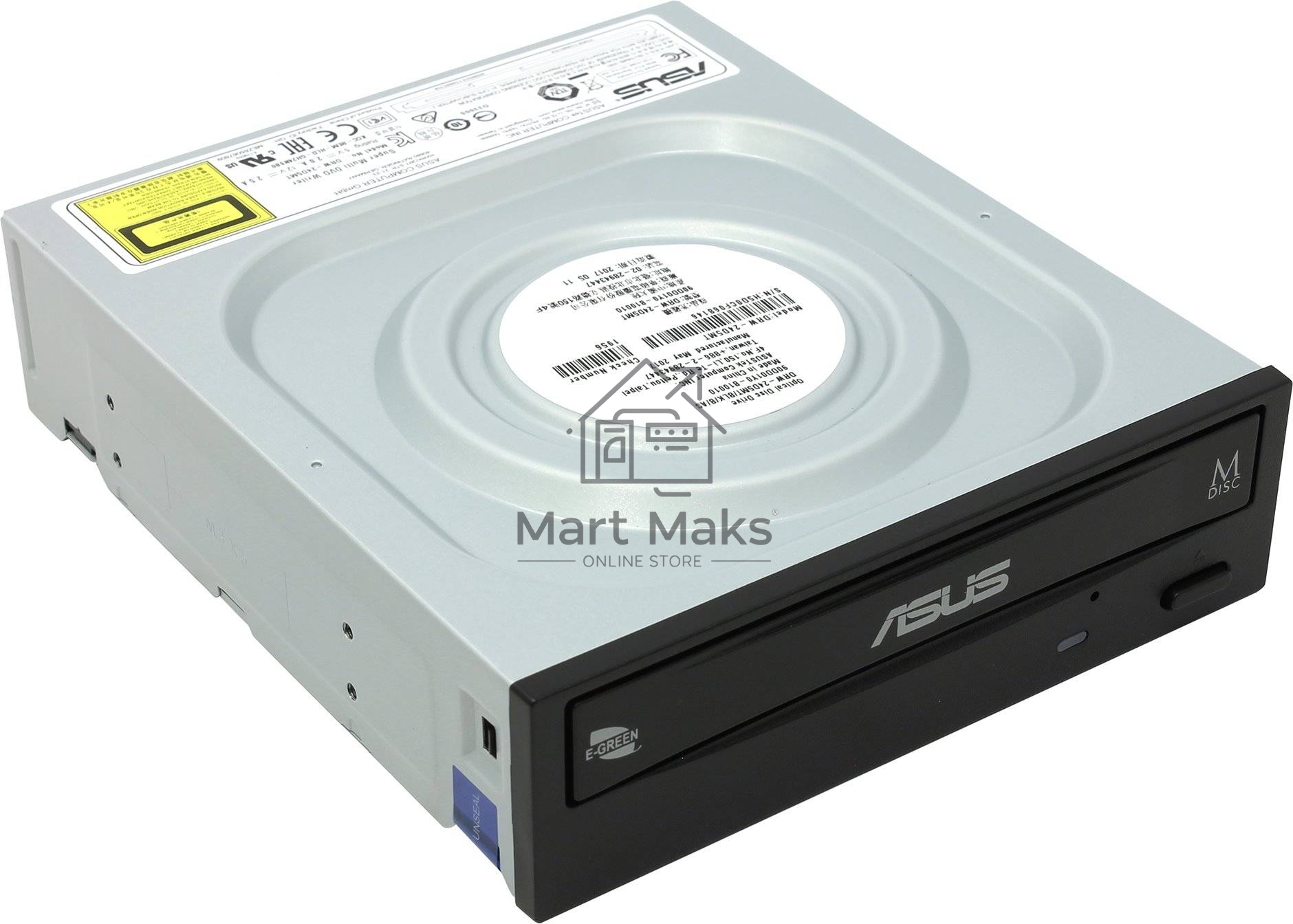 Оптический привод ASUS DVD-RW DRW-24D5MT/BLK/B/AS черный SATA oem