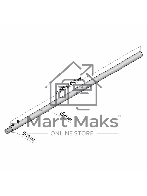 Мачта для антенн Rexant КРЫМ-5 телескопическая, 450 см