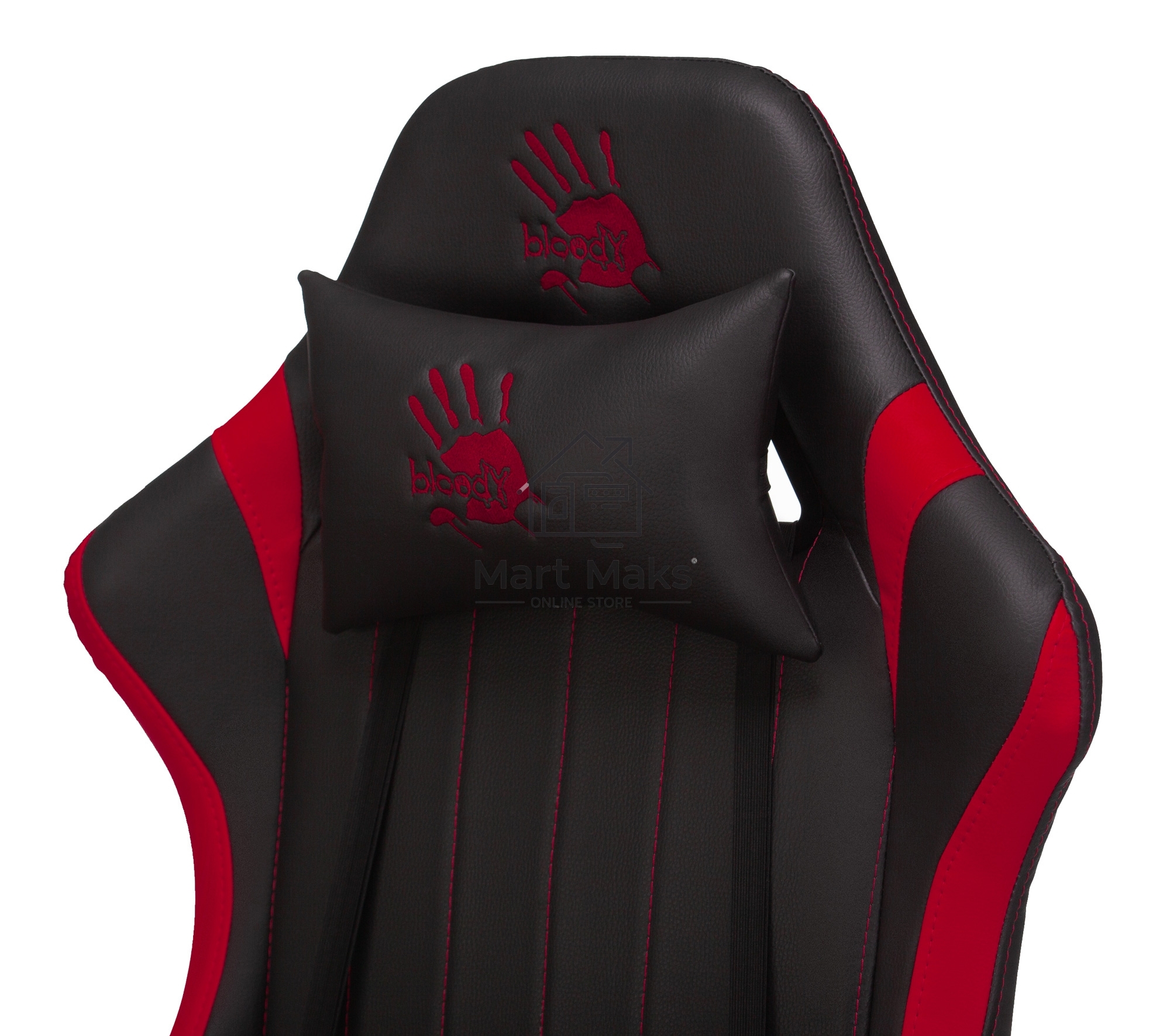 Кресло игровое A4Tech Bloody GC-990 черный/красный искусственная кожа крестовина металл