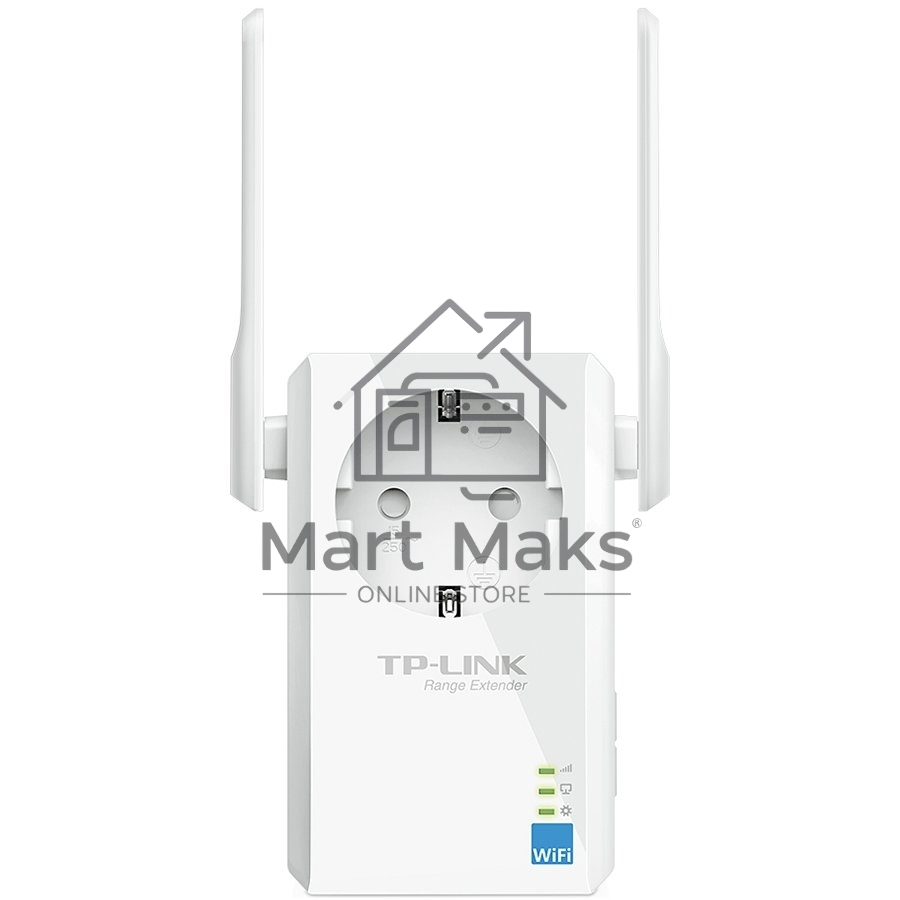 Сетевой адаптер TP-Link SOHO TL-WA860RE 300Mbps Wireless N Wall Plugged Range Extender with AC Passthrough, QCA(Atheros), 2T2R, 2.4GHz, 802.11b/g/n, 1 10/100Mbps LAN port, Range Extender button, Range Extender mode, suppo поставляется без кабеля RJ-45