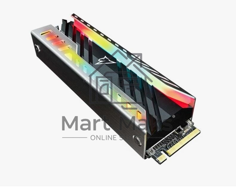 Накопитель SSD Netac NV3000 RGB, 2TB, PCIe 3.0 x4, M.2 2280, NVMe, R/W 3500/2100, с радиатором