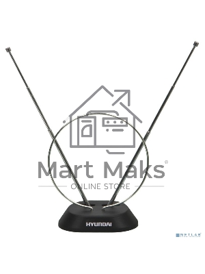 Антенна телевизионная Hyundai H-TAI100 3дБ пассивная черный