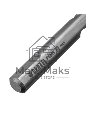 Сверло спиральное по металлу Denzel 11 x 142мм, Р6М5, Golden Tip, многогранная заточка