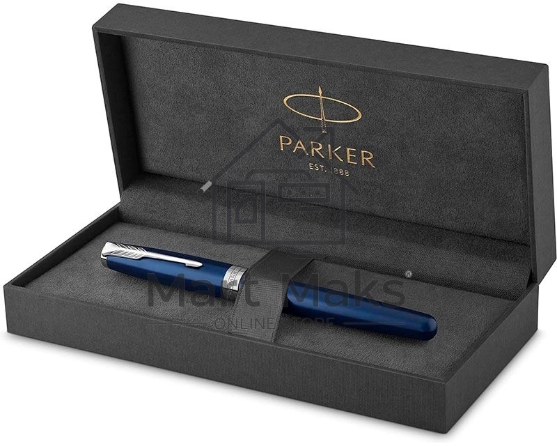 Ручка перьевая Parker Sonnet Core F539 (1945364) LaqBlue CT M сталь нержавеющая, подарочная коробка